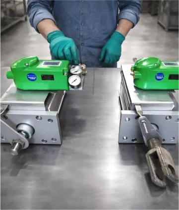 Calibración de actuadores industriales en banco de pruebas